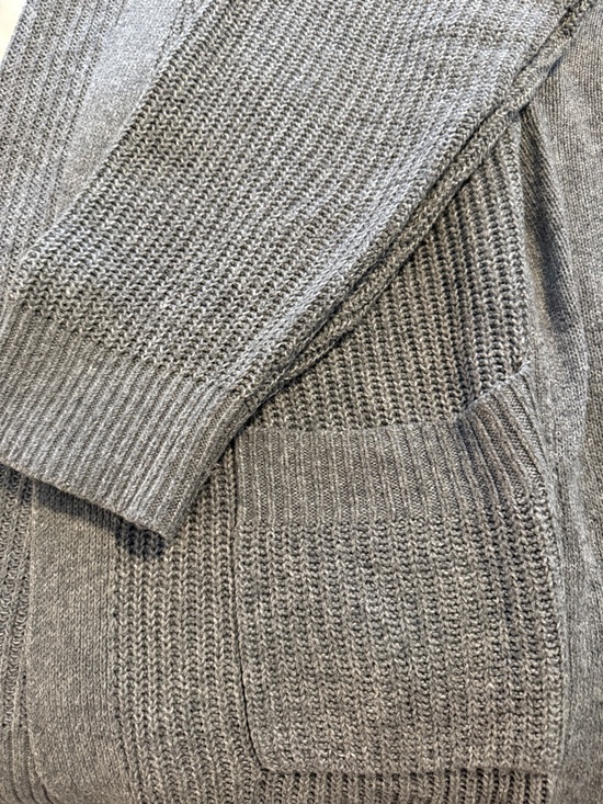 Auden Women’s Gray Open-Front Robe Cardigan + Wide-Leg Pant Set Size M/L - Picture 11 of 12